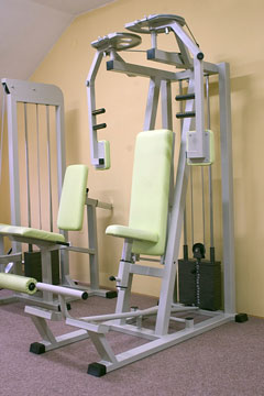 multi-station gyms in a home exercise room